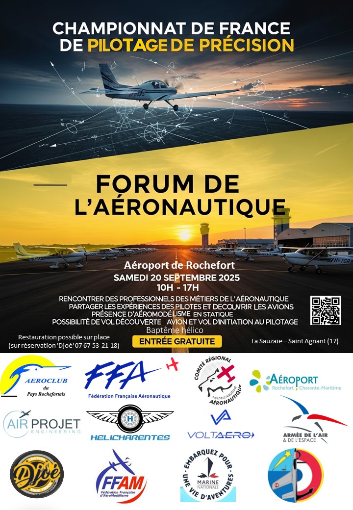 Affiche du Championnat de France de Pilotage et Forum Aéronautique